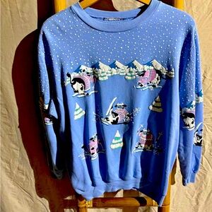 ISO vintage cow skiing sweater